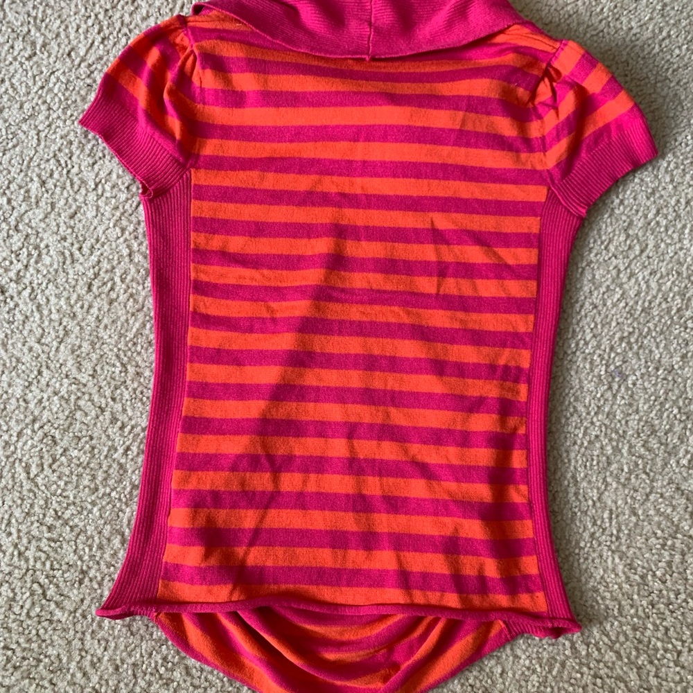 Maternity Top Xmas SALE Striped Pink and Orange